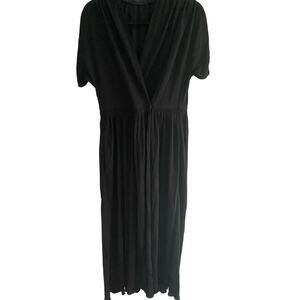 Vintage Morty Sussman for Mollie Parnis Boutique Black Wrap Dress Size M